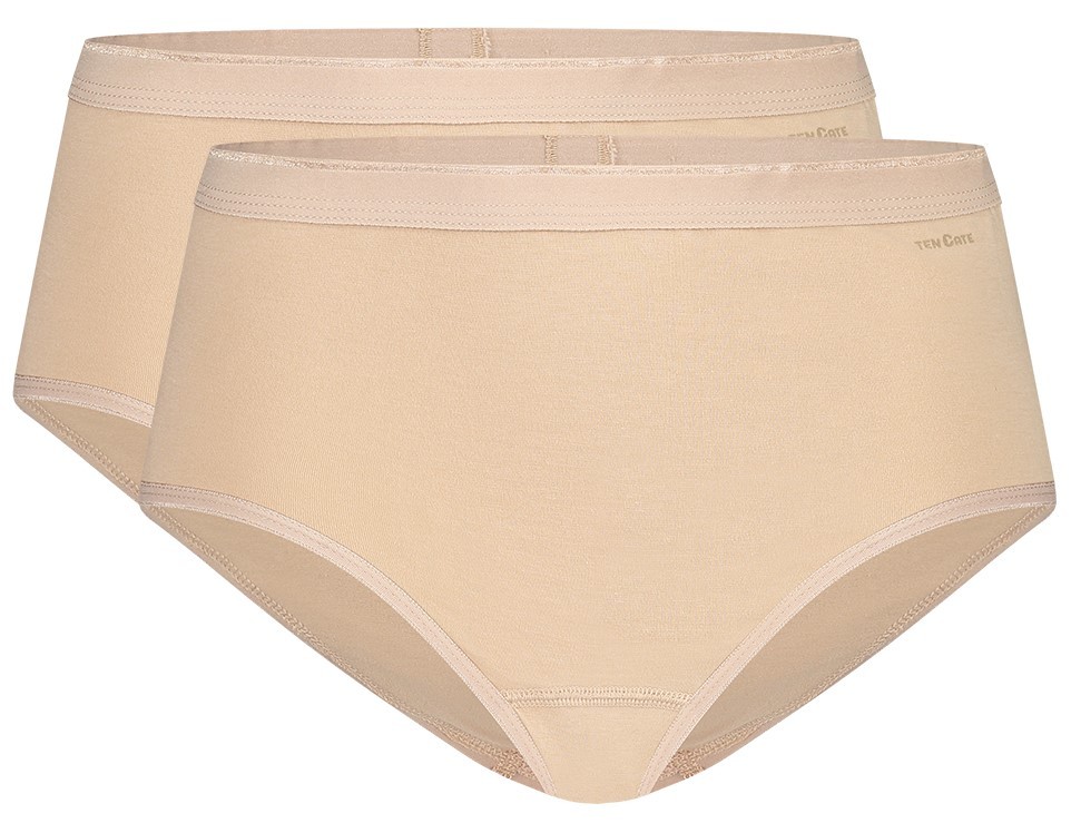 Dames Basics 2-Pack Midi Beige