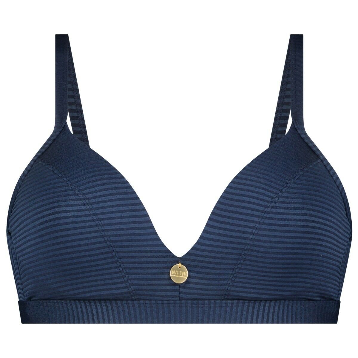 TC WOW Dames Bikinitop Navy Jacquard